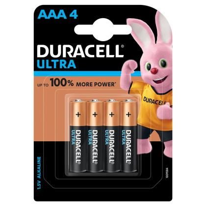 Duracell Ultra Alkaline AAA Batteries (Pack Of 4)